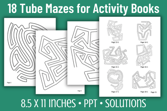 18 Tube Style Mazes Solutions 4 KDP