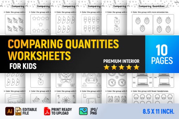 Comparing Quantities Worksheets: Design & Learning