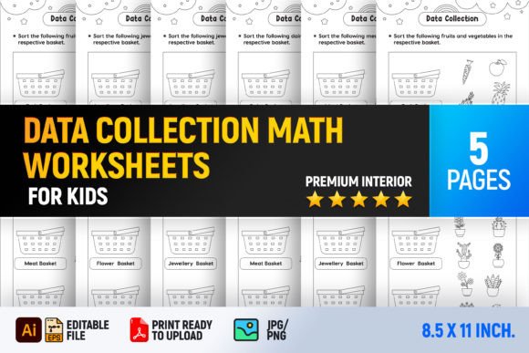 Data Collection Math Worksheets for Early Learners