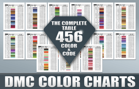 DMC Color Charts & 456 RGB Codes