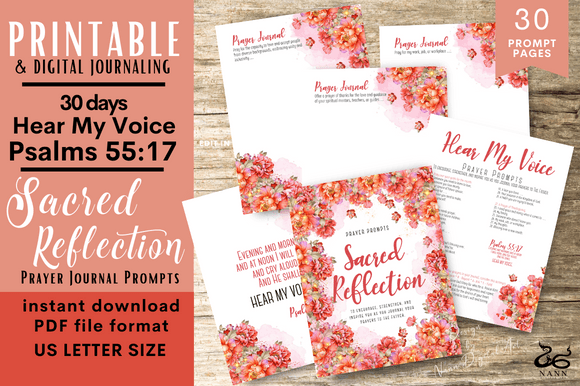 Prayer Journal Prompt Printable for Daily Reflection