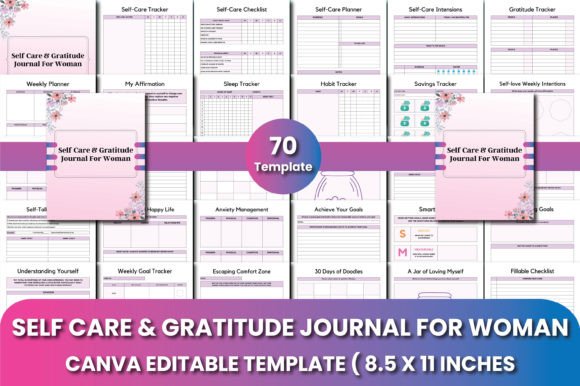 Self Care Gratitude Journal for Woman
