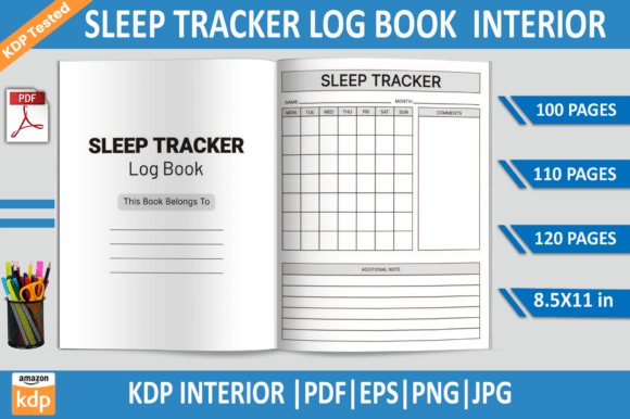 Sleep Tracker Log Book KDP Interior: A Practical Tool for Rest, Productivity, and Publishing