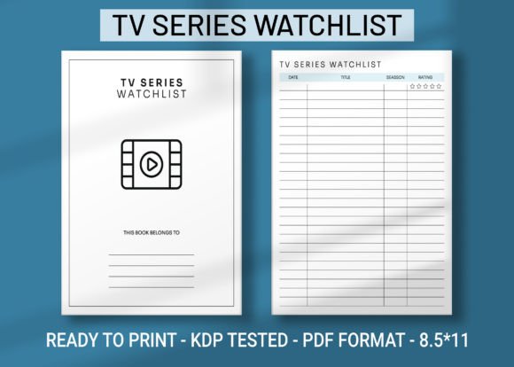 Tv Series Watchlist KDP Interior: A Practical Tool for Publishers and TV Enthusiasts