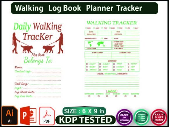 Walking Tracker Planner Log Book – A Simple Way to Stay Consistent With Your Steps