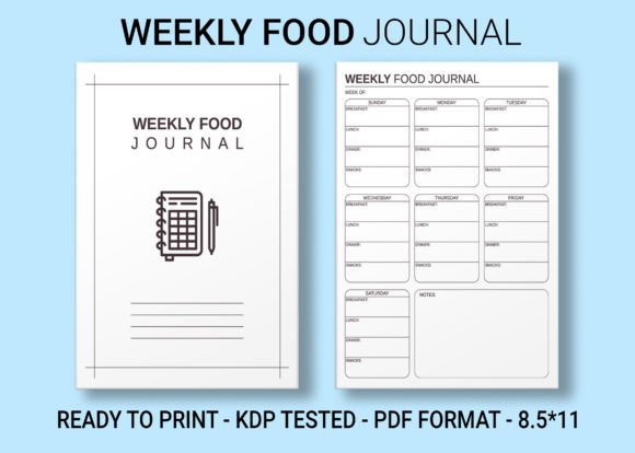 Weekly Food Journal Vol.2 KDP Interior