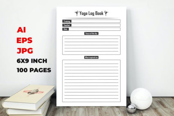 Yoga Log Book Design for KDP: Practical Publishing Package