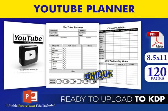YouTube Planner KDP Interior: A Designer’s Blueprint